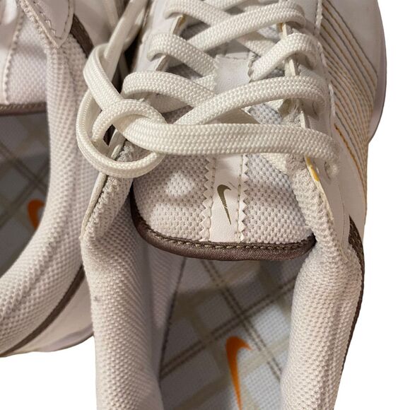 Nike Contact Golf Shoes Women's Sz 6.5 EU 37.5 White Laces Spikes 335938-121 - Picture 8 of 9